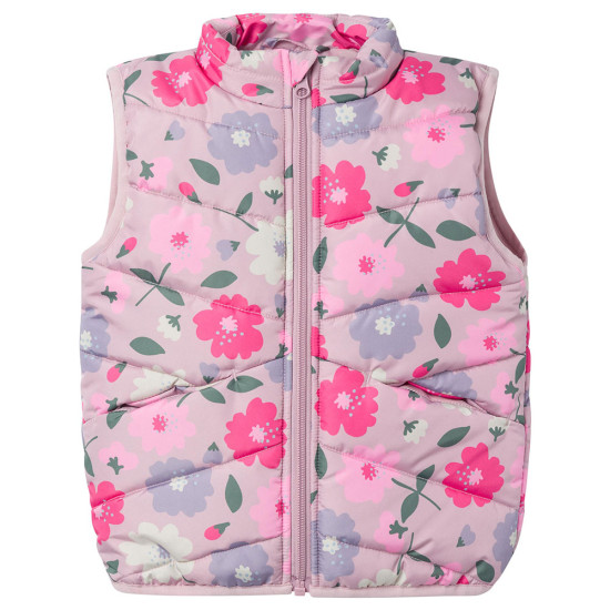 Name It Βρεφικό αμάνικο μπουφάν Vest Big Flowers